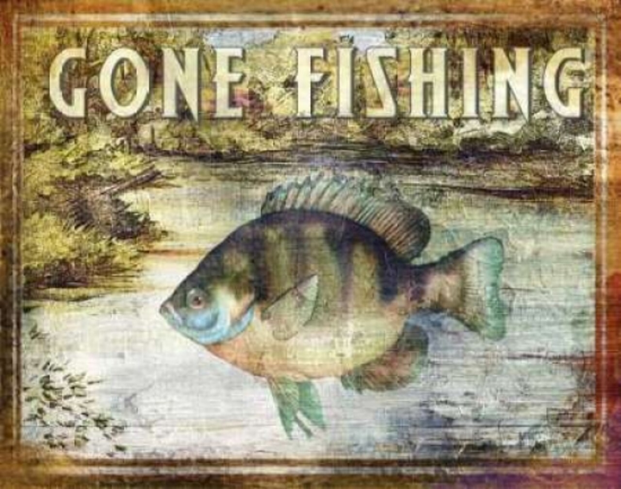 Gone Fishing Poster Print by Paul Brent - Item # VARPDXBNT173